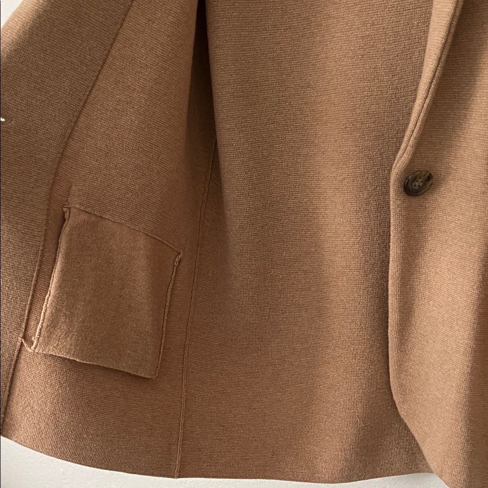 Like New! J.Crew Schoolboy Knit Sweater Blazer in Heather Acorn in Size XS - Picture 7 of 16